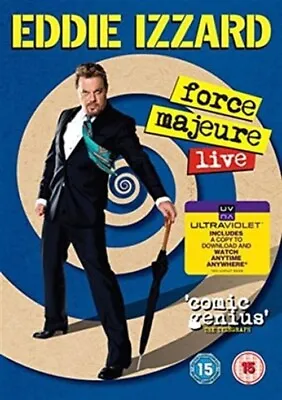 Eddie Izzard - Force Majeure Live (15) (DVD TV & Doc ) - NEW SEALED FREE P&P • £2