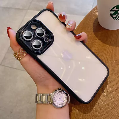 $9.99 • Buy Shockproof Glitter Clear Case For IPhone 14 12 13 11 Pro Max XR X XS 7 8 Plus SE