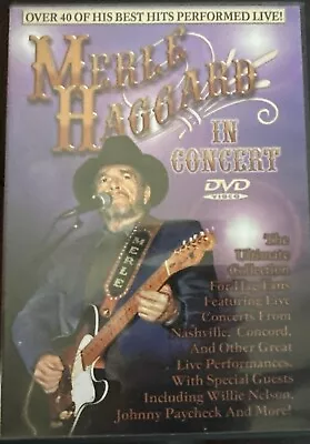 MERLE HAGGARD - Merle Haggard - In Concert - LIKE NEW DVD! Color Ntsc • $16.95