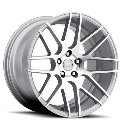 SET OF (4) MRR WHEELS GF7 18x8 SILVER MACHINE FITS MERCEDES AUDI VW • $1090