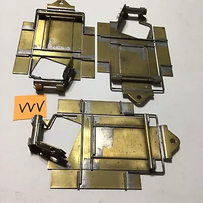 Vintage 3 Piece Group Brass Slot Car Chassis / 1/24 Scale / Unmarked / Lot #vvv! • $11.50