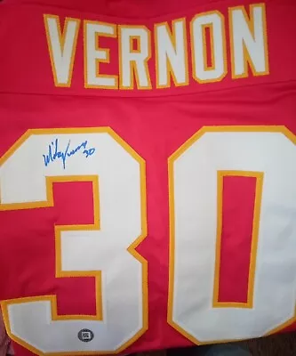 MIKE VERNON Signed Calgary Flames Custom Hockey Jersey  • $85