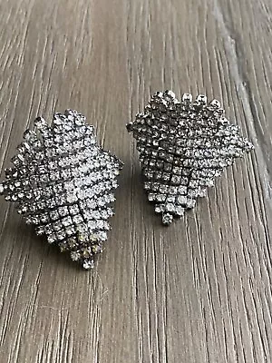 Vintage Musi Fabulous Clear Rhinestone Shoe Clip Pair • $14