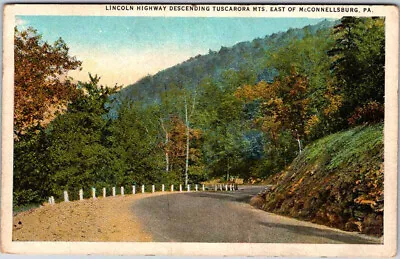 Postcard HIGHWAY SCENE Mcconnellsburg Pennsylvania PA AK4523 • $2.99