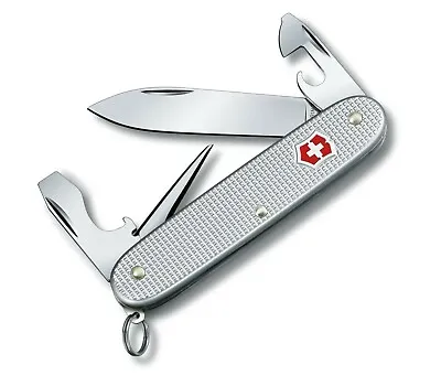 New Swiss Army 0.8201.26-x2 Silver Alox Pioneer  Victorinox Knife New In Box  • $47.99