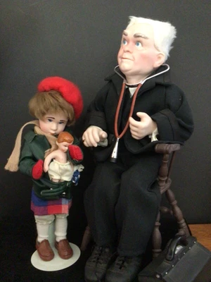 $43 • Buy 1982 Norman Rockwell Character Doll, Dr. Chrisfield & Mimi W/her Doll. Complete!