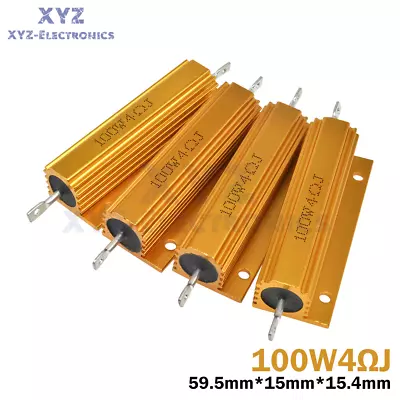 100W 0.1-1000Ω Ohm Shell Power Aluminum Housed Case Watt Wirewound Resistor • $2.99