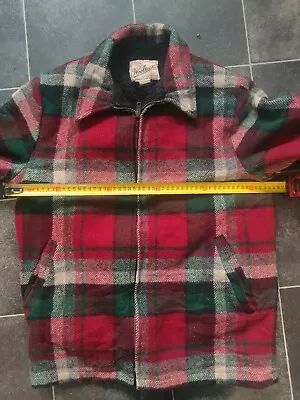 Woolrich Plaid Jacket Pure Wool Coat • £35