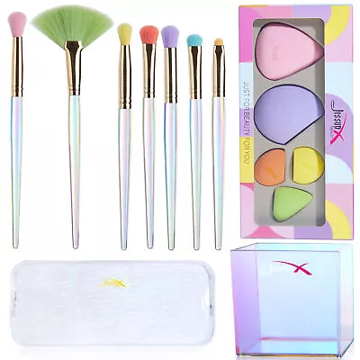 Jessup Makeup Brushes Set Makeup Sponges Eyeshadow Brush Make Up Tool Bag Kit  • $17.95