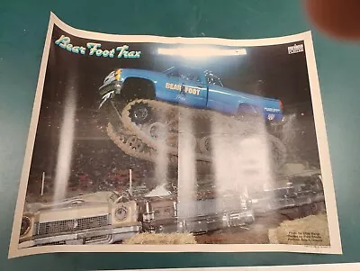 1988 Four Wheeler Bearfoot Trax  Monster Truck Poster • $0.99