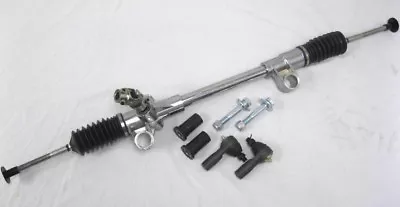 Mustang II Manual Steering Rack W Short Pinion + Bolts Bushings Tie Rods U-Joint • $158.65