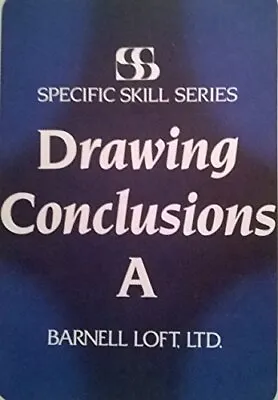 $35.95 • Buy DRAWING CONCLUSIONS (SPECIFIC SKILLS SERIES, A) By Richard A. Boning