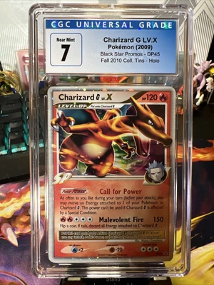 $65 • Buy CGC NM 7 Pokemon 2009 BSP - DP45 Fall Coll. Tin Holo Charizard G Lv.x