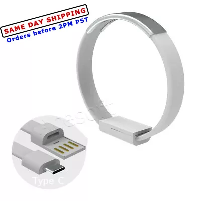 Bracelet Wrist Band USB Charging Charger Data Sync Cable Fits Micro USB / Type-C • $16.88