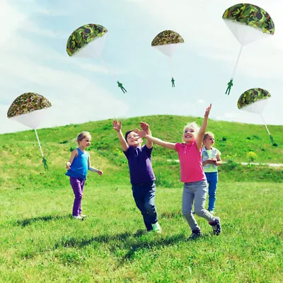 Mini Soldier Parachute Toys Military Hand Throwing Toys Camouflage Fly Parach-lq • $2.91
