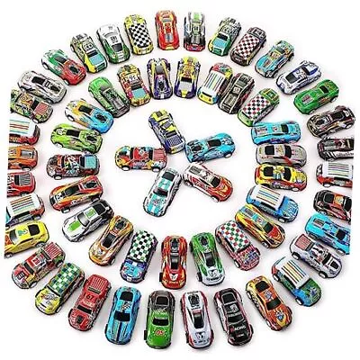 60 Pack Pull Back Toy Cars Mini Die Cast Race Cars Vehicles Bulk Treasure  • $34.28