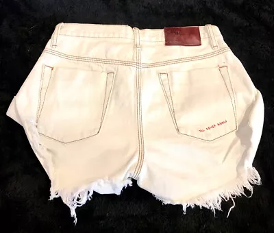 $45.01 • Buy ONE X ONE Teaspoon Bandits Relaxed Long Rise Twisted Cuff Bttn Fly Short 23 EUC