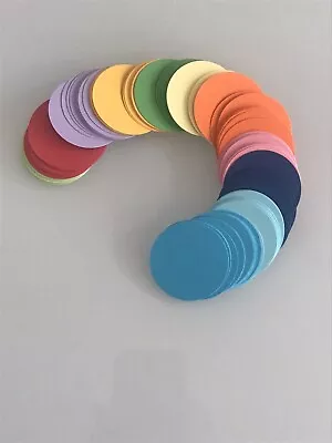 Coloured Card Circles- Any Size Any Colour 1” 2” 3” 4” 5” & 6” See Details • £2.40