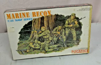 DRAGON 3313 “NAM SERIES” MARINE RECON FIGURES KIT-NIB-1/35 SCALE New Sealed  • $12.95