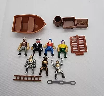 Hidden Adventures Pirate Ship Playset & Knights  Vintage Figures And Parts Lot  • $15.94