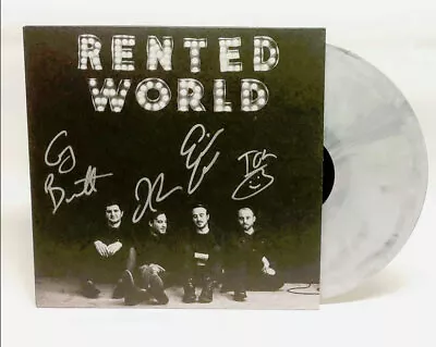 The Menzingers Rented World Black/White Galaxy SIGNED AUTOGRAPH Vinyl LP NEW • $84.95