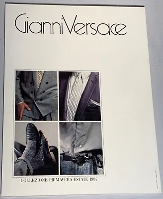 VINTAGE Gianni Versace Catalog Mens Spring Estate 1987 Fashion Catalogue N.12  • $65