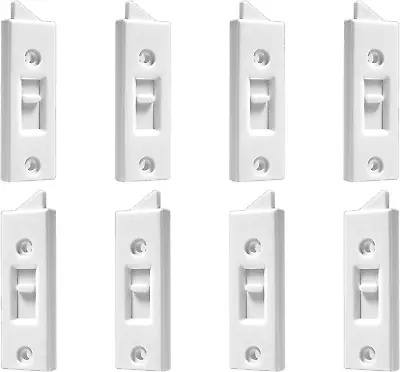 8Pcs Window Latch Locks Replacement 2 Inch Hole Center Spacing Vinyl Window Rep • $13.36