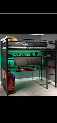 X Rocker Gaming Bed Single • £200