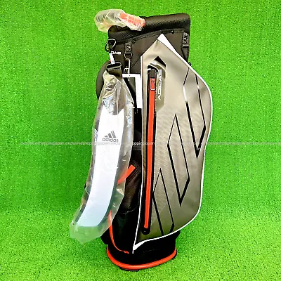 Adidas Golf Cart Bag Dynamic Three Bar 9 Inch Lightweight White / Orange / Black • $287