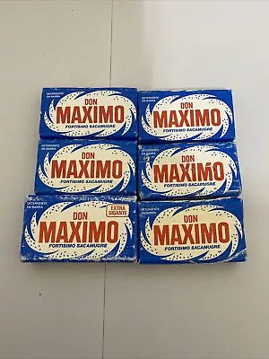 6-PACK Don Maximo Detergent Soap Detergent Stain Remover Laundry Vintage NOS • $39.99