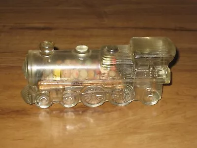 Vintage Jeannette #1028 Train Engine Glass Candy Container-Rare W Original Candy • $19.95