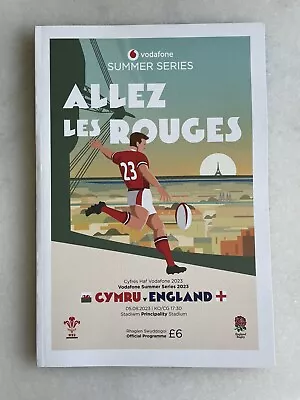 Wales V England 2023 Rugby Union Programme • £3.99