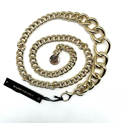 NEW B-Low The Belt 'GIANNA' Gold-tone Chunky Chain Link Belt OSFM Up To 42  • $80