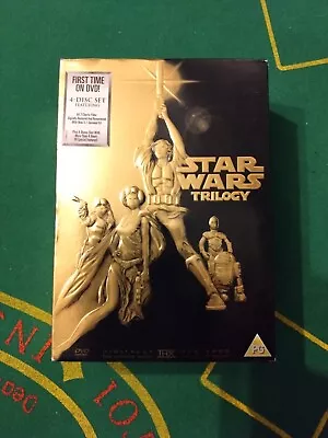 £12.99 • Buy Star Wars Trilogy Gold Box Set Full Screen (Episodes IV V VI) [DVD]