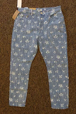 New Polo Ralph Lauren The Callen High Rise Slim Blue Floral Jeans -  Size 31 • $19.95