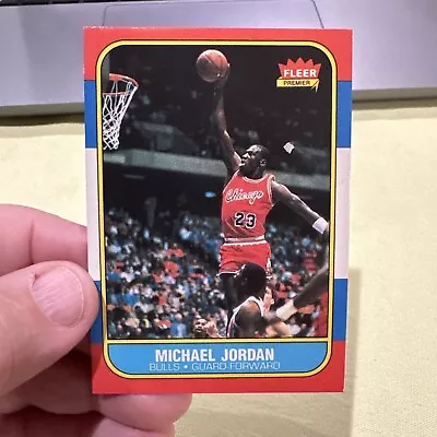 Michael Jordan Rookie Card Fleer 1986 Reprint • $12.99