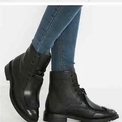 G-Star Raw Black Lace Guard Military Combat Boots 7 • $78