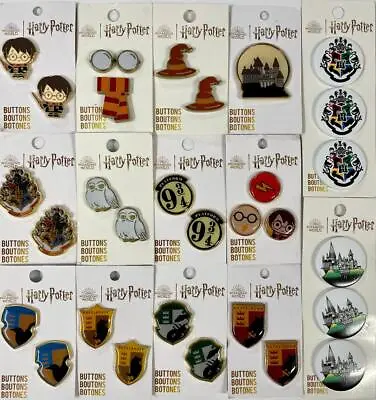 HARRY POTTER Buttons Shank Or 2-Hole ~ Wide Variety ~ YOU CHOOSE! • $8.95