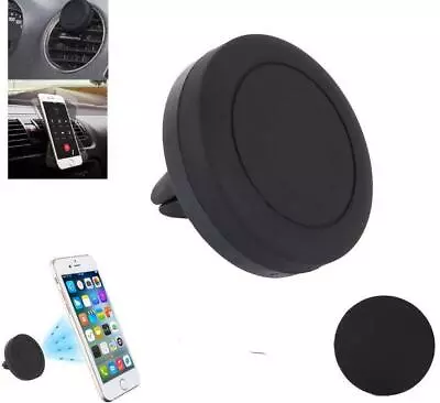 Car Mount Phone Holder Dock Magnetic Air Vent For IPhone 14 13 XR MAX AU - BLACK • $11.95