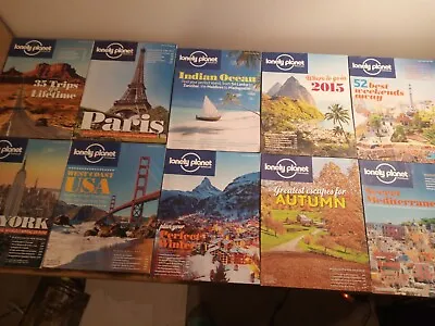 10 X Lonely Planet Magazine Aug 15 - May 16 - Discontinued. Bundle 1. • £10