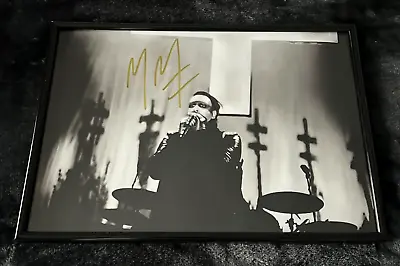 Marilyn Manson - Personally Signed Live Tour Professional Print A3 Framed NEW! • $81.55