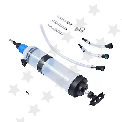$36 • Buy 1.5L Oil Pump Suction Vacuum Transfer Hand Syringe Gun Gearbox Extractor Tool