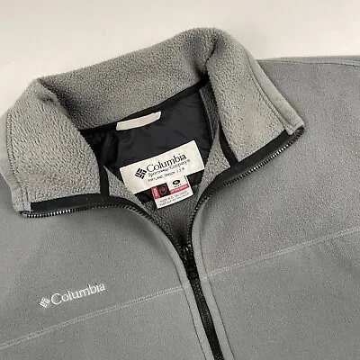 Columbia Titanium Interchange Tech Fleece Jacket Men’s XL Poly Blend Stretch • $17.36