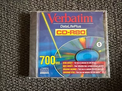 Vintage Verbatim Recordable Compact Disc CD-R80 700mb 74 Mins TXW074 • $9.95