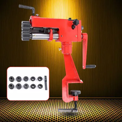 Professional Sheet Metal Bead Roller Machine Steel Bender 22-Gauge W/ 6 Dies New • $201.40