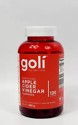 120 Count Goli APPLE CIDER VINEGAR Gummies Nutritional Dietary Health Supplement • $12.99