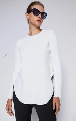 $130 • Buy Scanlan Theodore Crepe Sweater Sz Small