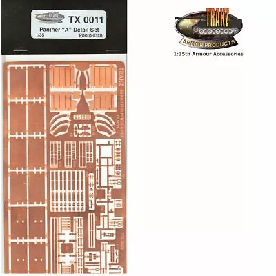 VLS Trakz TX0011 Panther A Detail Set 1/35 Scale Model Accessories Photoetched • £18.95