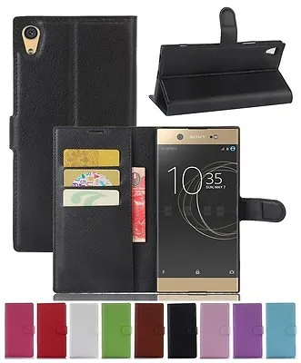 $6.69 • Buy Wallet Leather Flip Card Case Cover For Sony Xperia XA1 Ultra Genuine AuSeller