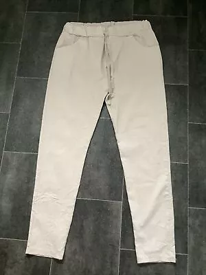 Ecru Magic Trousers - Size M (12/14) • £2